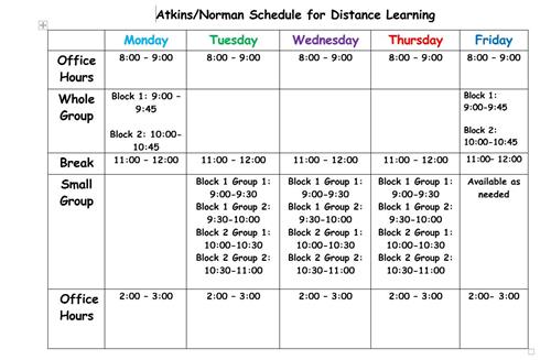distance learning page 